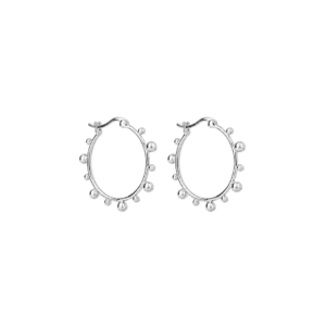 Ball Hoop Earrings