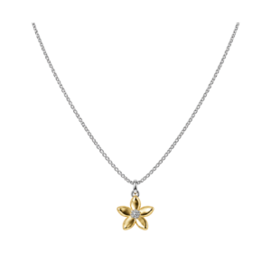 Jasmine Flower Pendant with Yellow Gold Plating