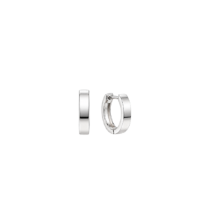 Flat Profile Huggie Hoop Earrings
