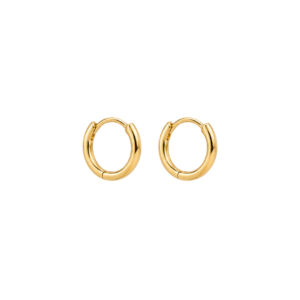 Gold Plated 12mm Hoop Earrings
