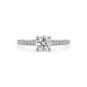 0.87ct total natural diamond ring