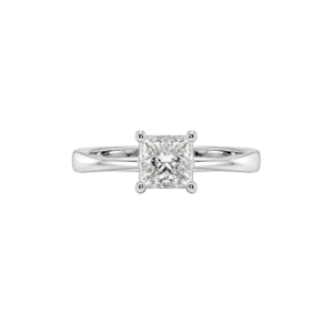 1.00ct Princess Cut Natural Diamond Ring