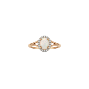 9ct Yellow Gold/Opal & Diamond