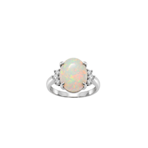 Platinum/5.78ct opal/Diamond
