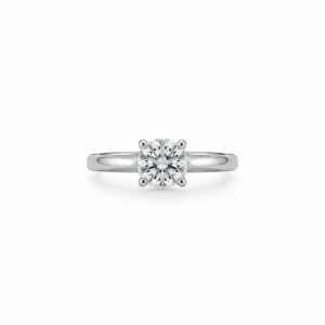 18 carat white gold/1carat diamond 4 claw