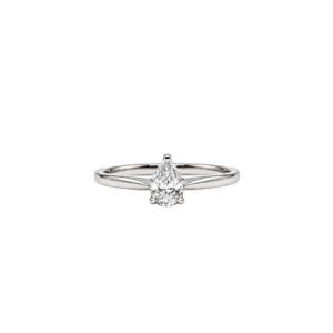 18 carat white gold/0.25ct pear diamond