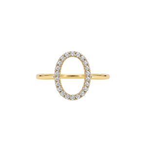 9 carat yellow gold/0.11ct diamond
